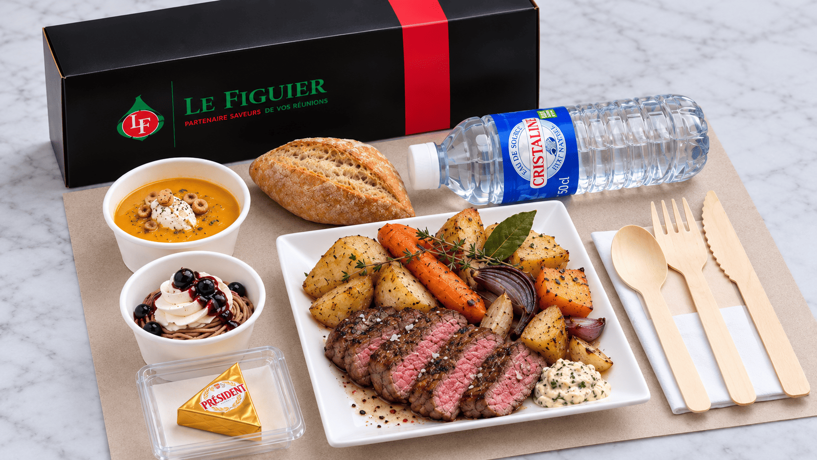 BOX 2 Pave De Rumsteck Legumes D Hiver Rotis Mayonnaise Aux Herbes 
